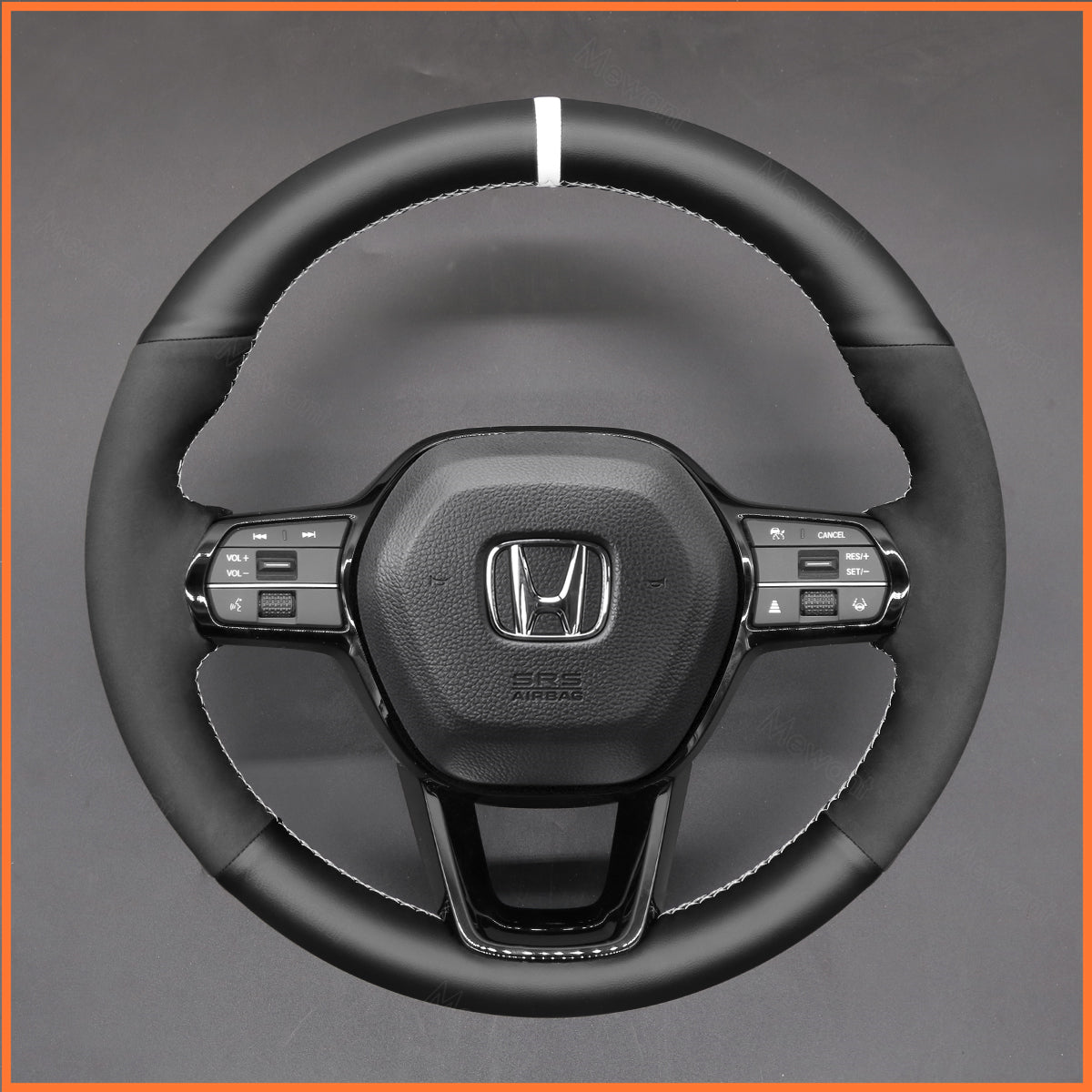 MEWANT Steering Wheel Cover for Honda Civic 11 HRV 2022 -2024 Accord 2023-2024