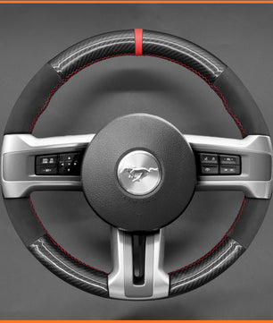 MEWANT Steering Wheel Cover for Ford Mustang 2009-2014