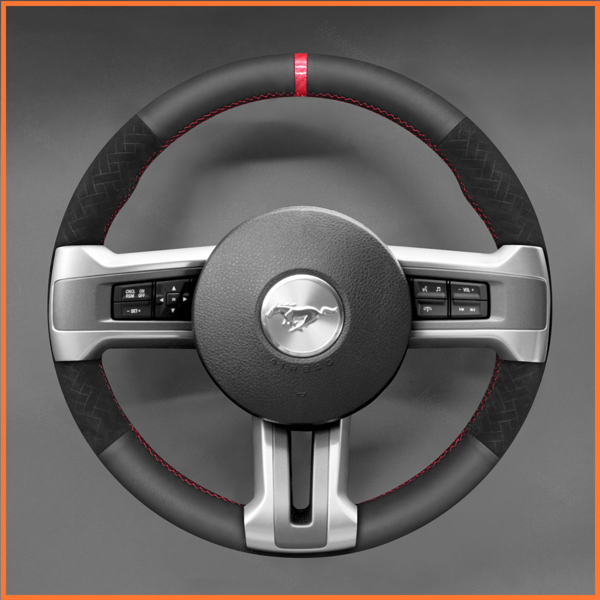 MEWANT Steering Wheel Cover for Ford Mustang 2009-2014