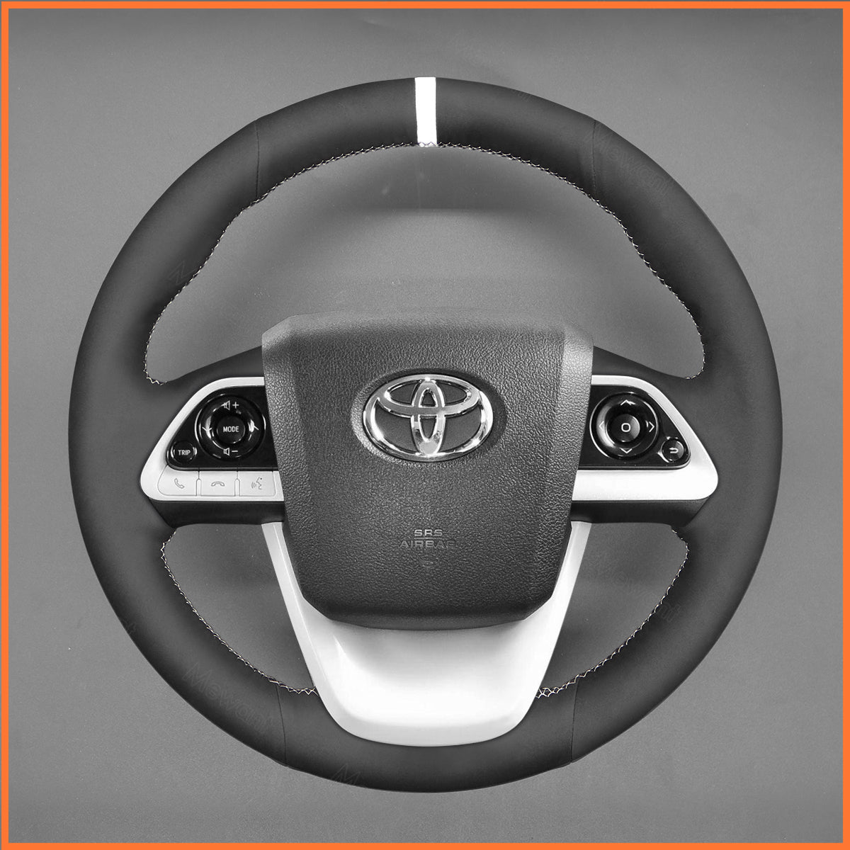 MEWANT Steering Wheel Cover for Toyota Prius IV(XW50) 2015-2023 / Mirai 2016-2019