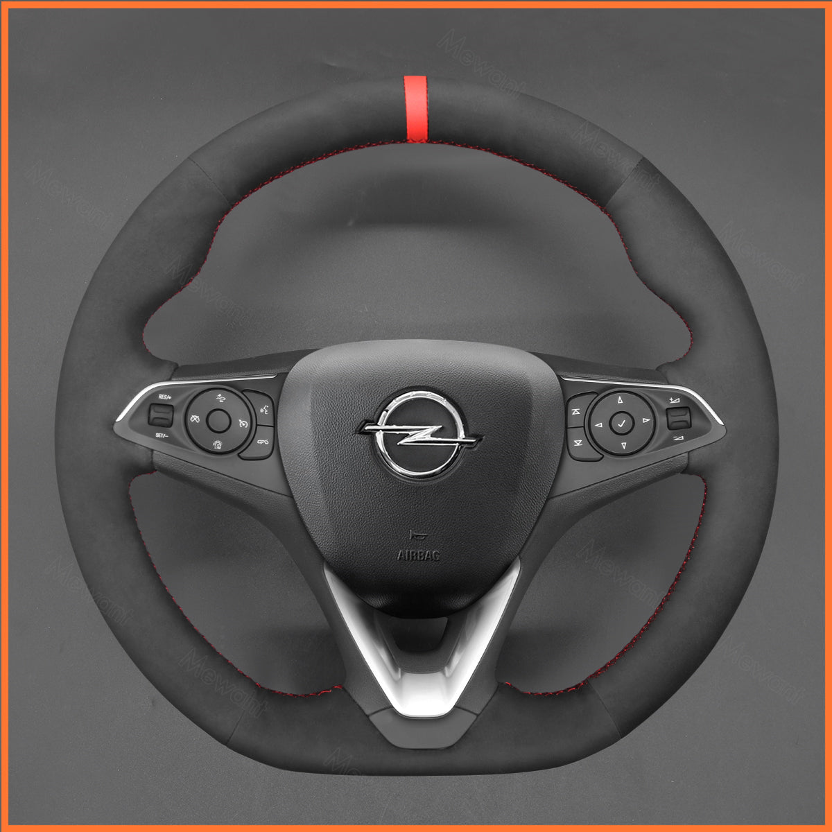 MEWANT Steering Wheel Cover for Opel Astra (K) 2015-2020 / Combo 2018-2020 / Corsa (E|F) / Grandland X 2017-2020