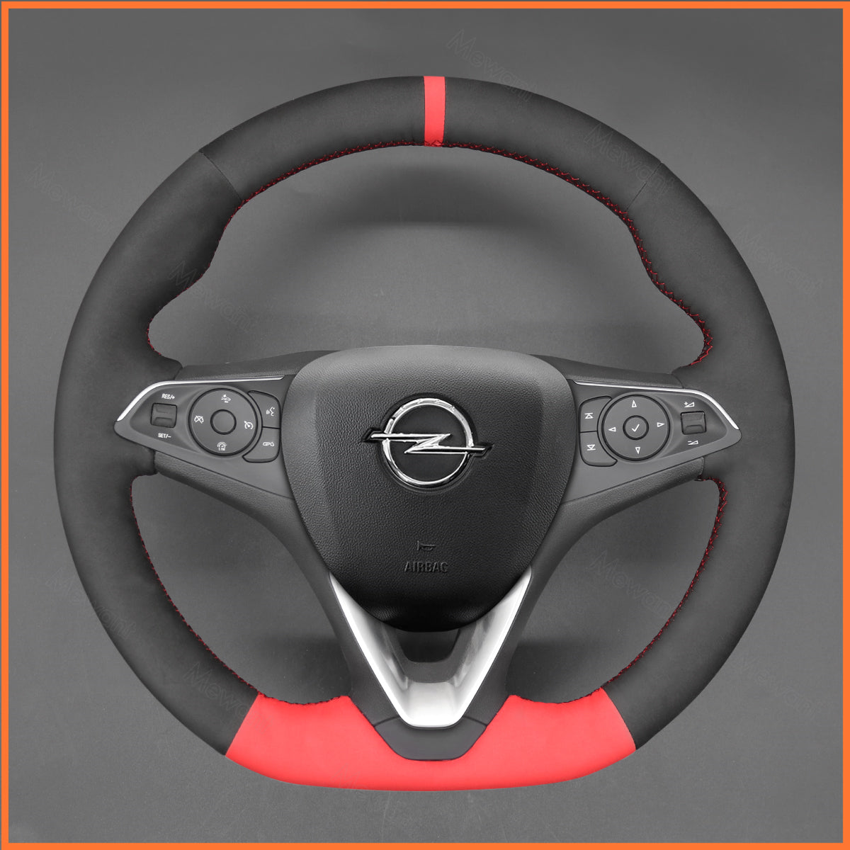 MEWANT Steering Wheel Cover for Opel Astra (K) 2015-2020 / Combo 2018-2020 / Corsa (E|F) / Grandland X 2017-2020