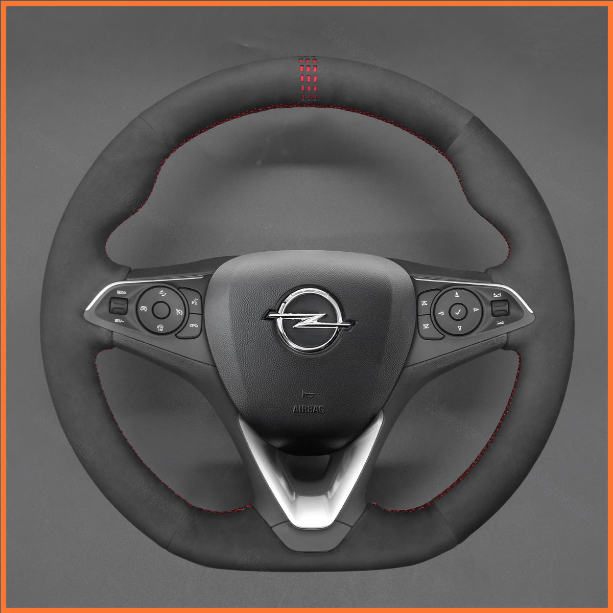 MEWANT Steering Wheel Cover for Opel Astra (K) 2015-2020 / Combo 2018-2020 / Corsa (E|F) / Grandland X 2017-2020