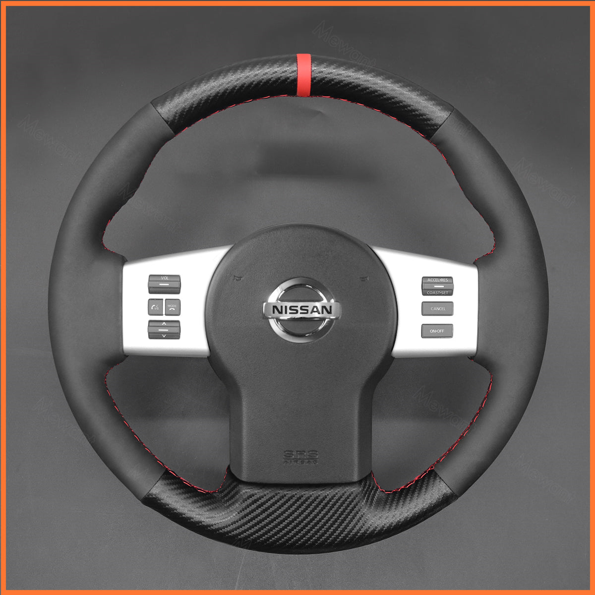 MEWANT Lenkradbezug für Nissan Navara 2005-2015 / Pathfinder 2005-2015