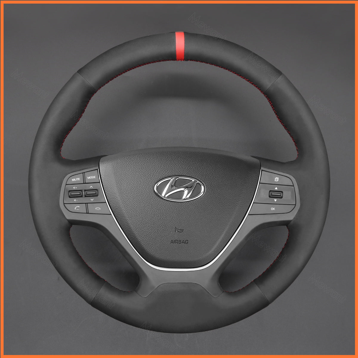 MEWANT steering wheel cover for Hyundai i10 2013-2020 / i20 2015-2020