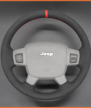 MEWANT steering wheel cover for Jeep Commander (XK) 2006-2007 / Grand Cherokee III(WK) 2005-2008