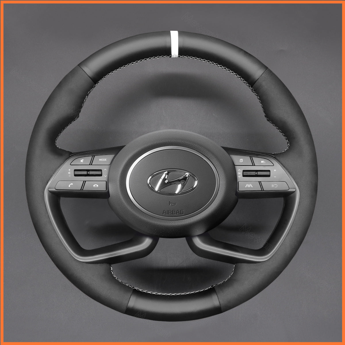 MEWANT steering wheel cover for Hyundai i20 III 2020-2023 / Bayon 2021-2024