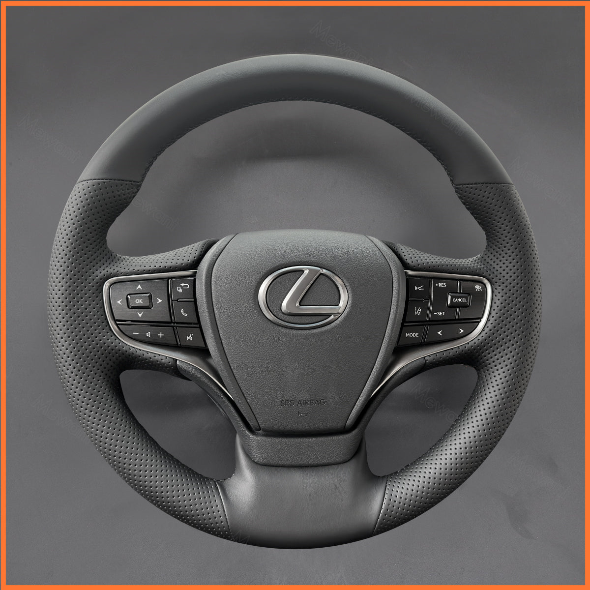 MEWANT Steering Wheel Cover for ES300 ES340 ES350 2019-2024 LS350 LS500 UX200 UX250 2018-2024