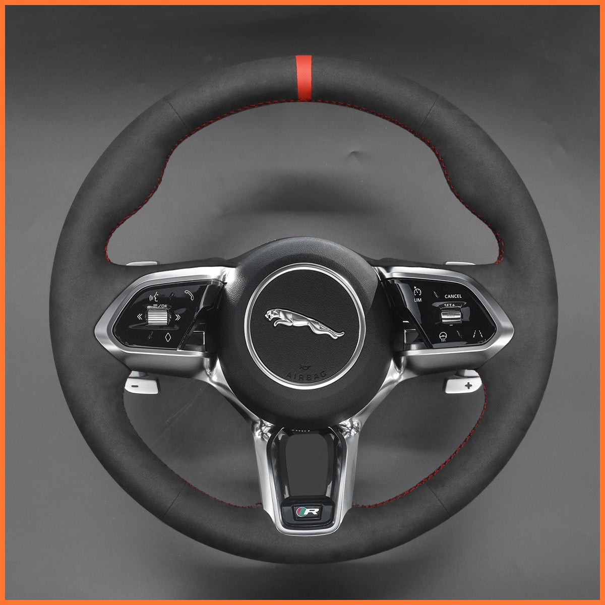 MEWANT Lenkradbezug für Jaguar E-Pace (X540)  F-Pace (X761) I-Pace XE (X760) XF (X260)  XF Sportbrake (X260)