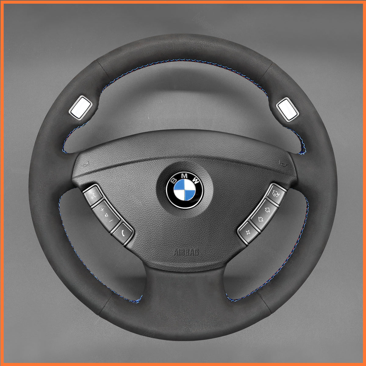 MEWANT steering wheel cover for BMW 7 Series (E65/E66) 2001-2008