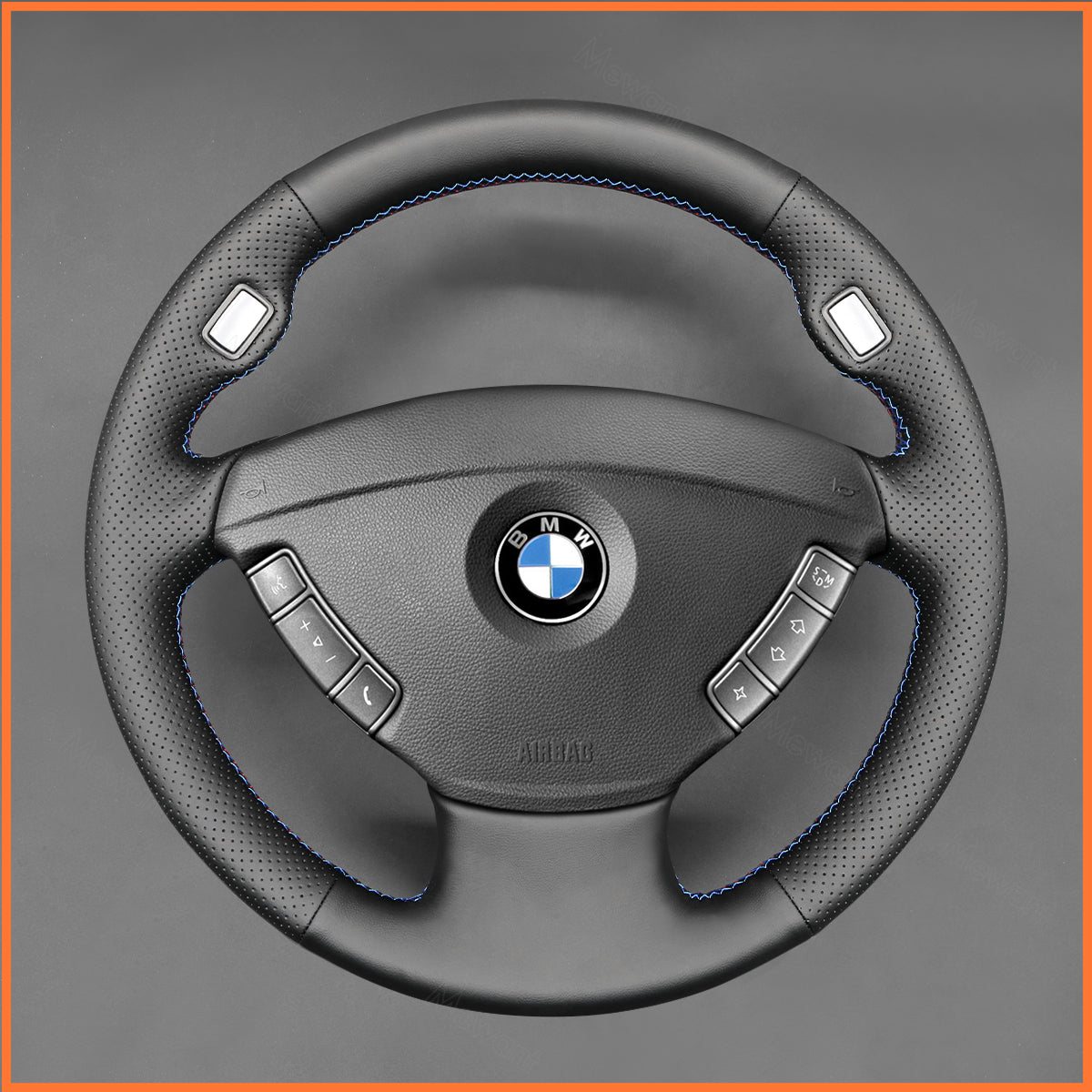 MEWANT steering wheel cover for BMW 7 Series (E65/E66) 2001-2008