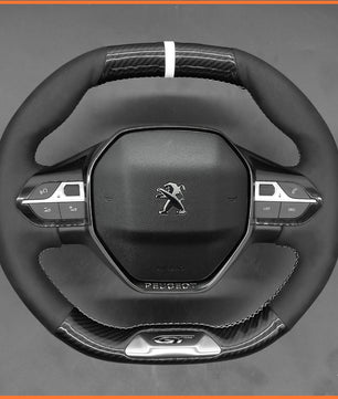 MEWANT Lenkradbezug für Peugeot 208 308 GT 308 SW 2008 GT/GT Line 2020-2022 / 508GT 508SW 5008 / Rifter (GT/GT Line) 2018-2022