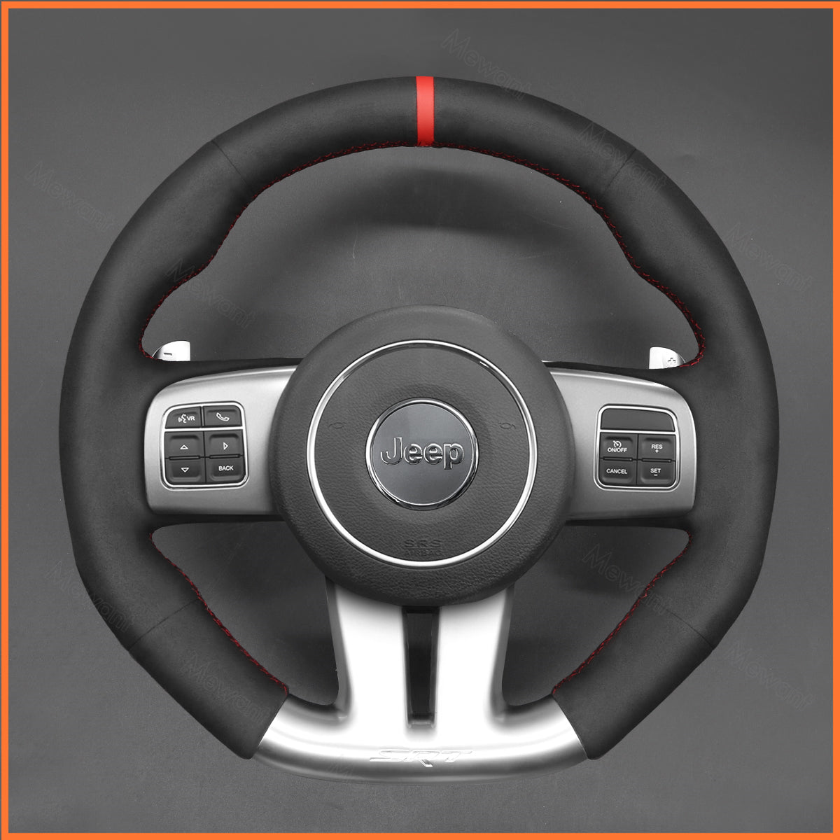 MEWANT Steering Wheel Cover for Jeep Grand Cherokee (SRT) 2012-2013
