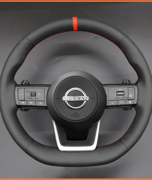 MEWANT Steering Wheel Cover for Nissan Qashqai III(J12) 2021-2024 / X-Trail IV(T33) 2021-2024 / Pathfinder IV(R53) 2023-2024