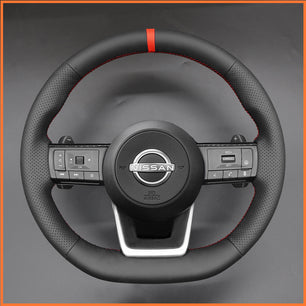 MEWANT Lenkradbezug für Nissan Rogue Pathfinder Qashqai X-Trail 2021-2023 per Hand Nähen Lenkradschone
