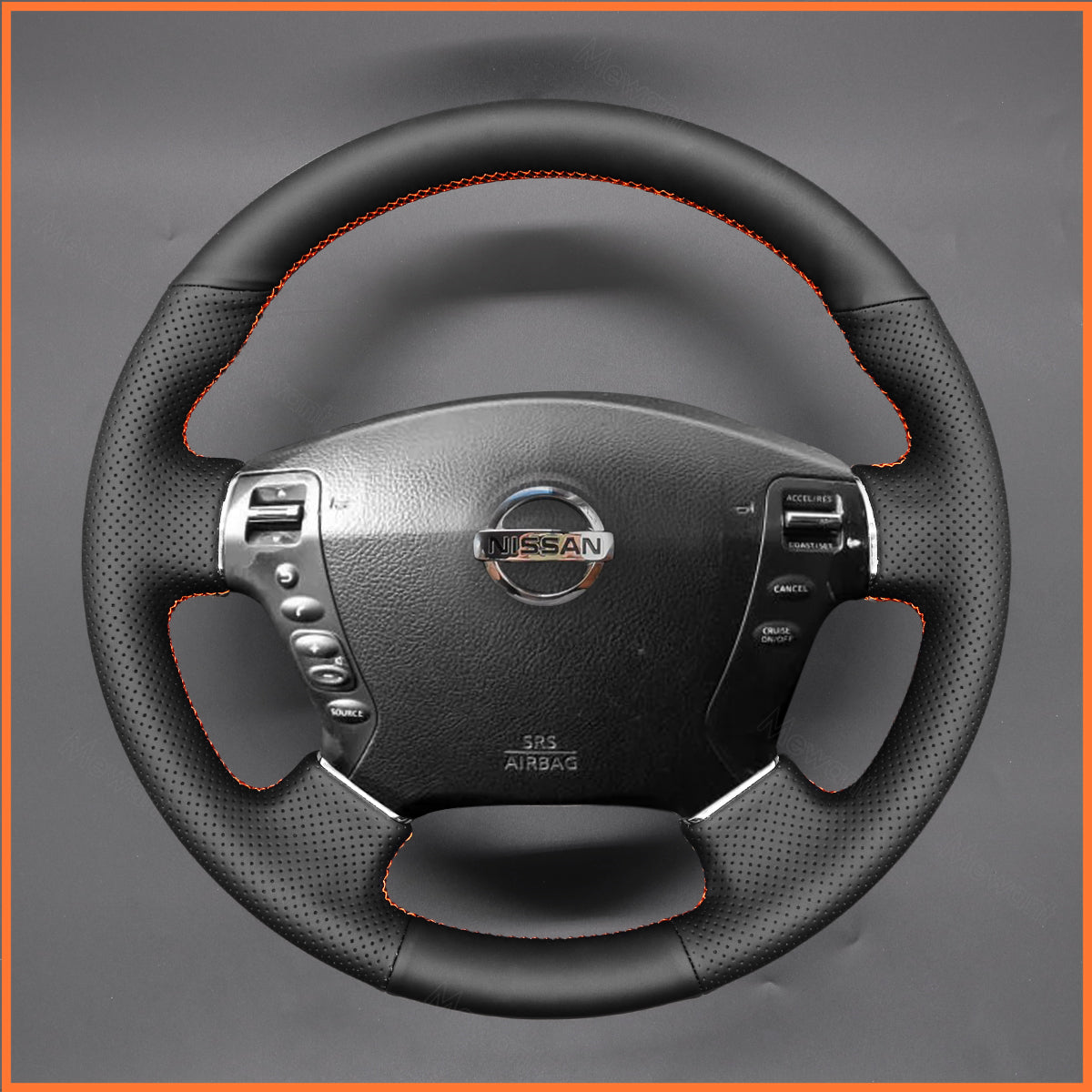 MEWANT Steering Wheel Cover for Nissan Fuga Cima 2002-2008