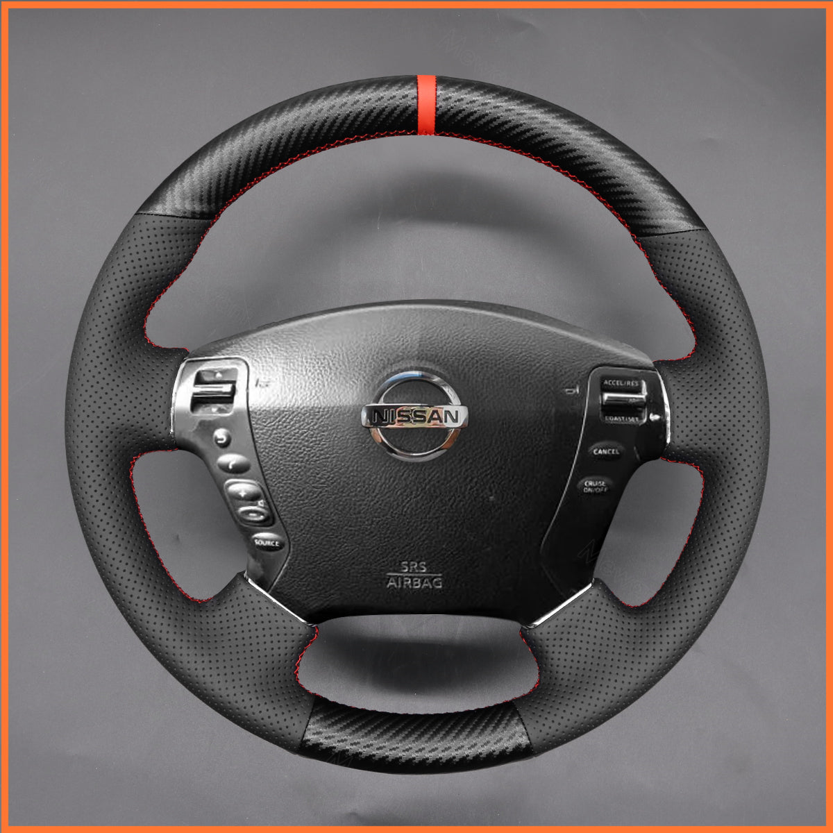 MEWANT Steering Wheel Cover for Nissan Fuga Cima 2002-2008