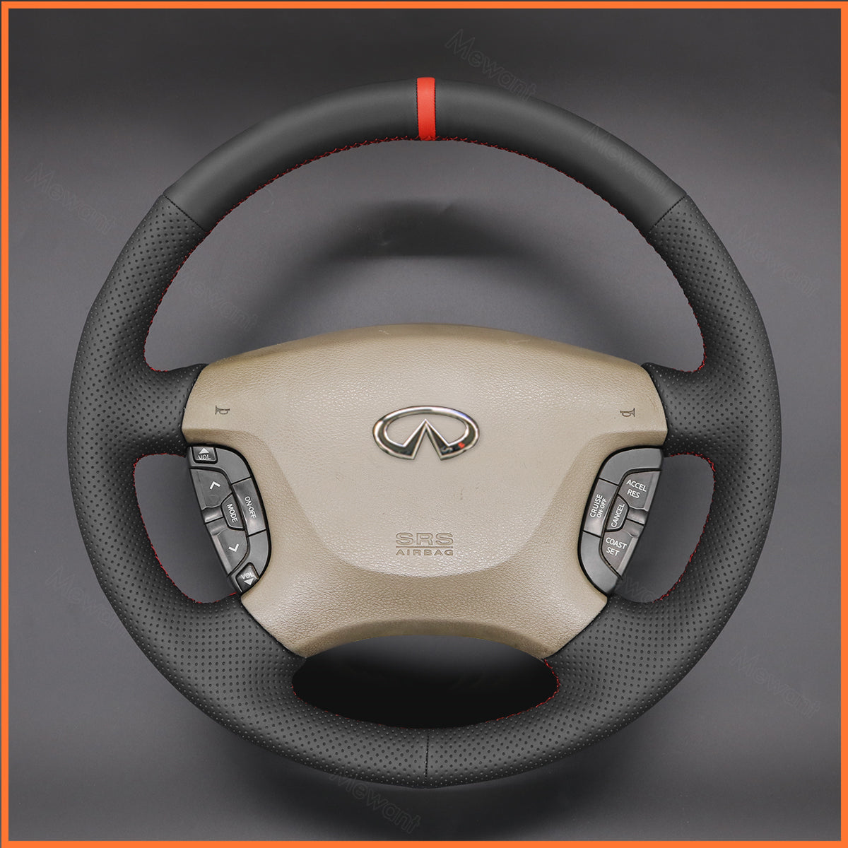MEWANT Steering Wheel Cover for Nissan Patrol Y61 1997-2015 Nissan Maxima 2000-2003 / Nissan Pathfinder 1996-2004 / Nissan Elgrand E51 2002-2010