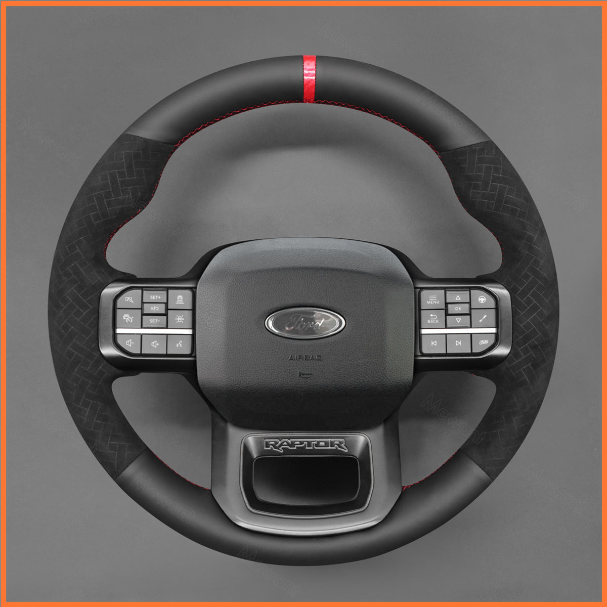 Steering wheel cover for Ford F-150 F150 Raptor 2021-2024