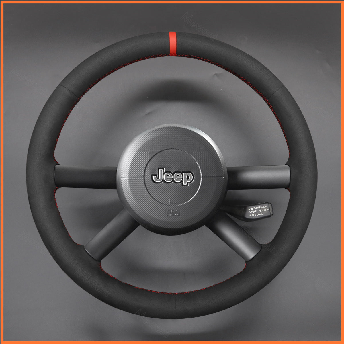 MEWANT Steering Wheel Cover for Jeep Wrangler (JK) 2007-2010