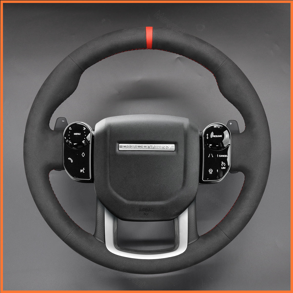 MEWANT Steering Wheel Cover for Land Rover Range Rover Sport II(L494) 2018-2022 / Discovery Sport (L550) 2019-2021 / Range Rover Evoque II(L551) 2019-2021 / Range Rover Velar (L560) 2017-2021