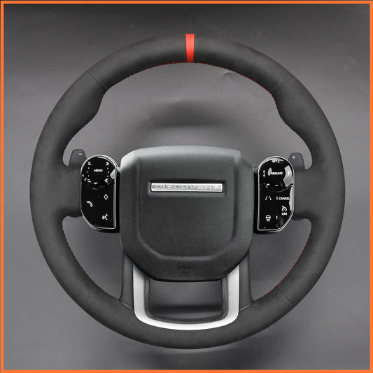 MEWANT Steering Wheel Cover for Land Rover Range Rover Sport II(L494) 2018-2022 / Discovery Sport (L550) 2019-2021 / Range Rover Evoque II(L551) 2019-2021 / Range Rover Velar (L560) 2017-2021