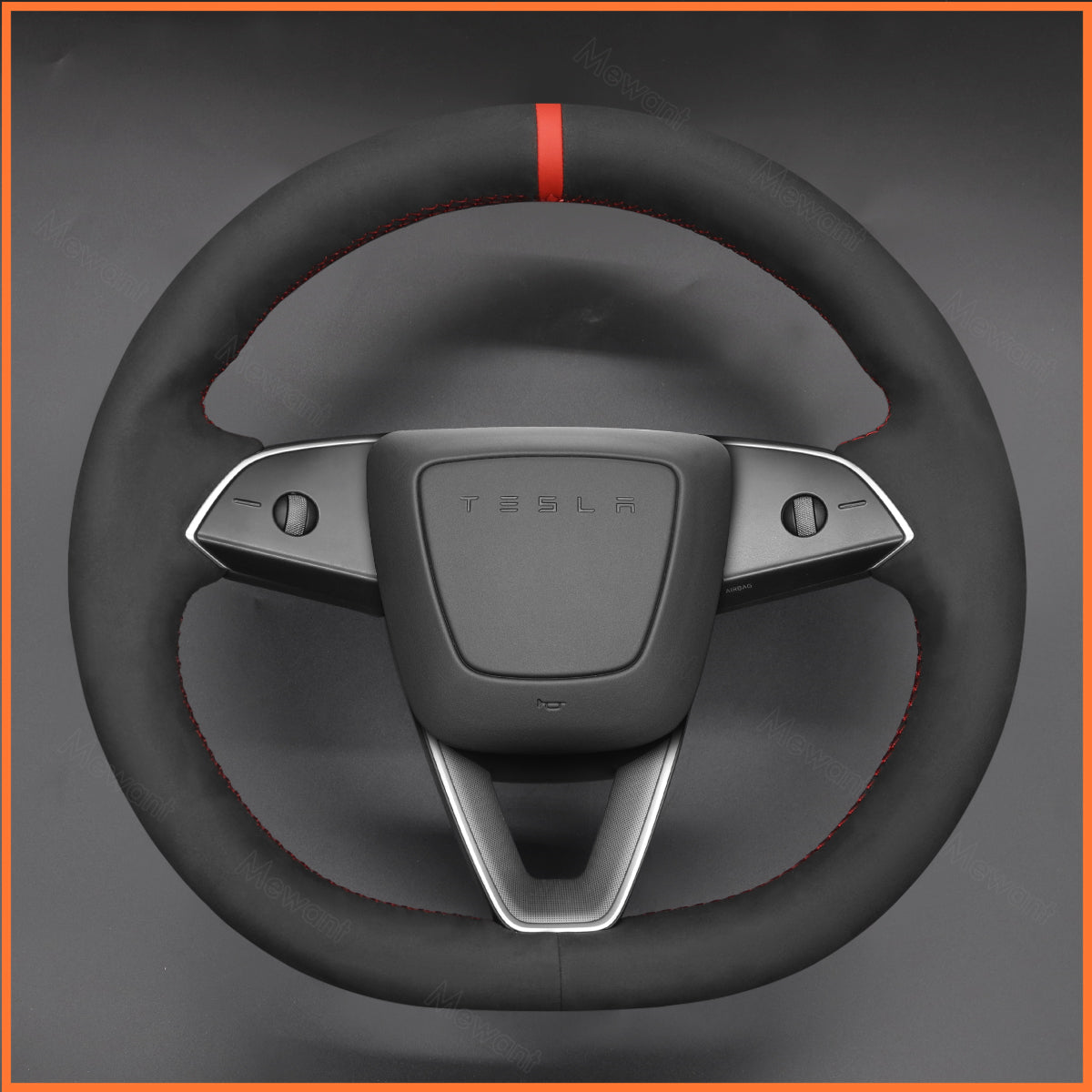 MEWANT Steering Wheel Cover for Tesla Model S 2022-2023 / Model X 2022-2023