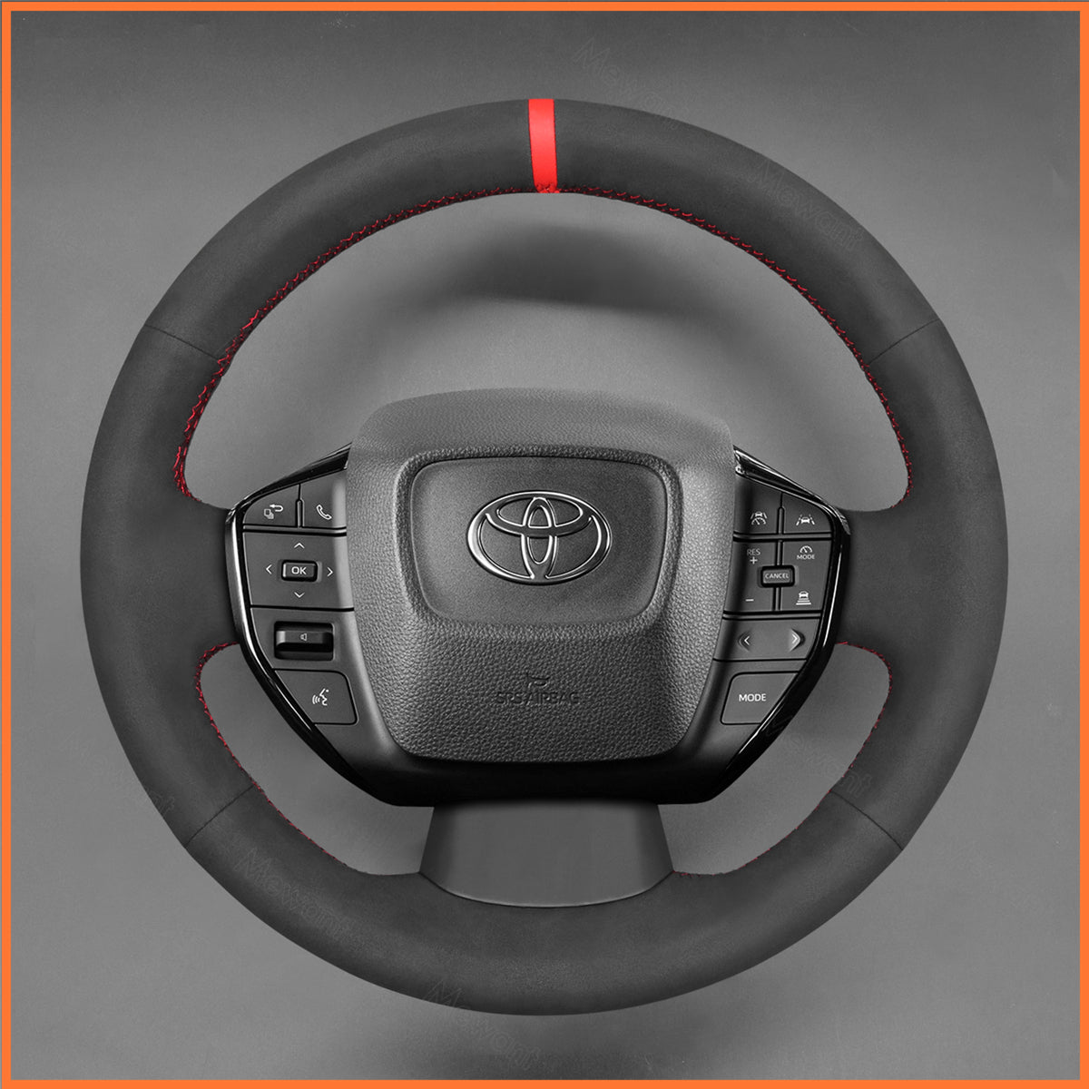 MEWANT Steering Wheel Cover for Toyota Prius VI (XW60) 2023-2024 / bZ4X 2022-2024