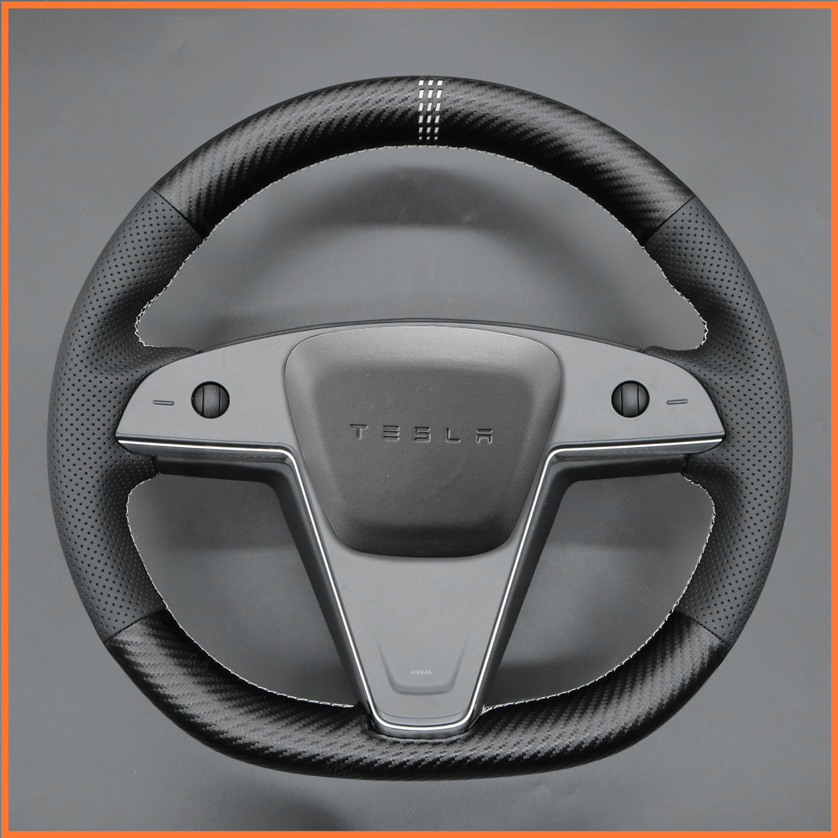 MEWANT Steering Wheel Cover for Tesla Model 3 2023 2024