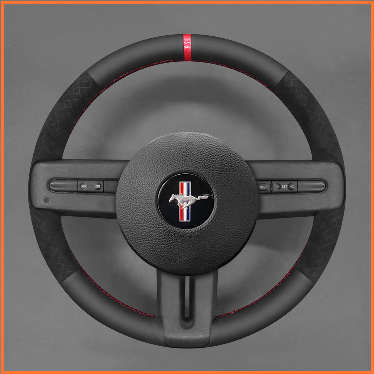 MEWANT Steering Wheel Cover for Ford Mustang 2005-2012