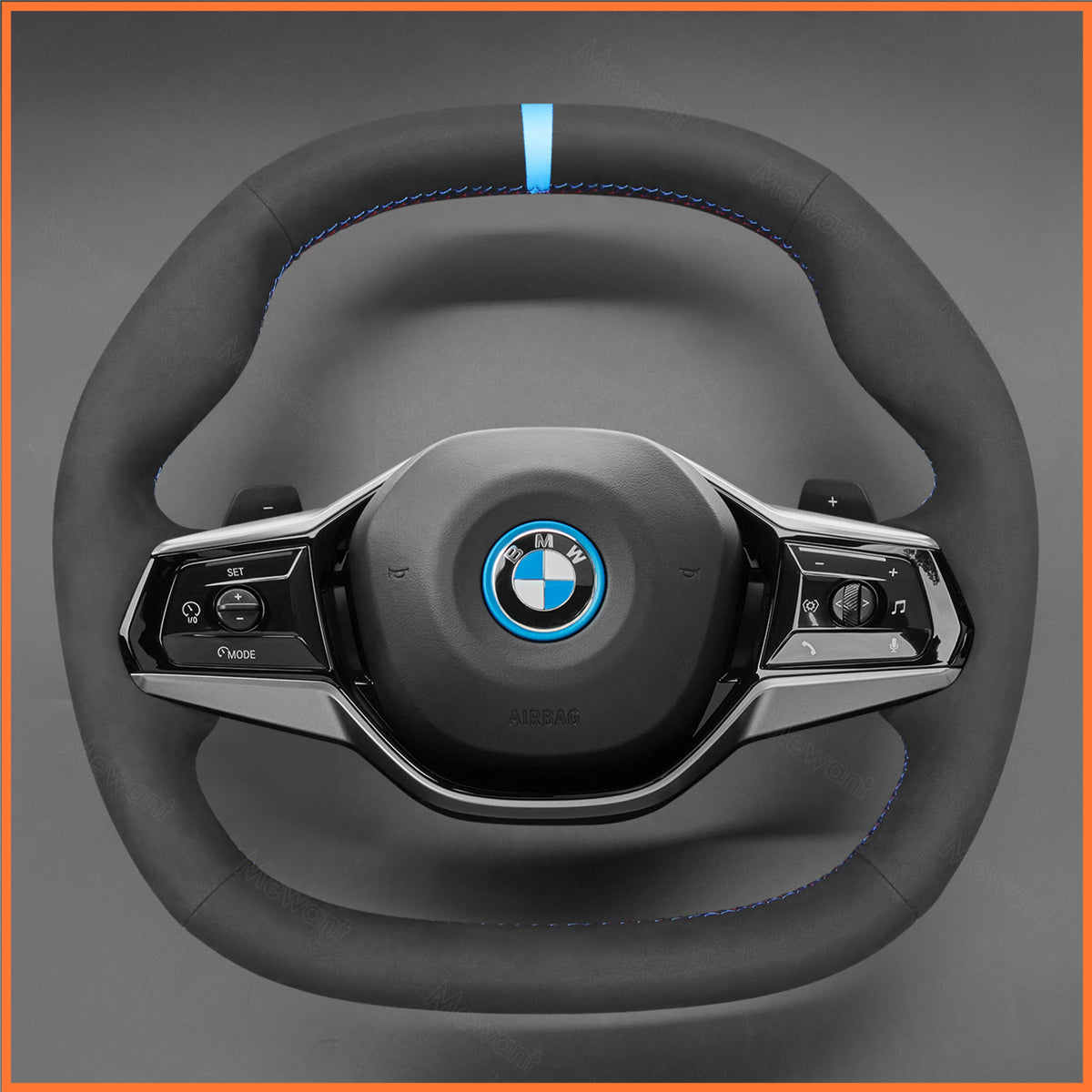 MEWANT steering wheel cover for BMW 5 Series G60 (Sedan) G61 i5 G60