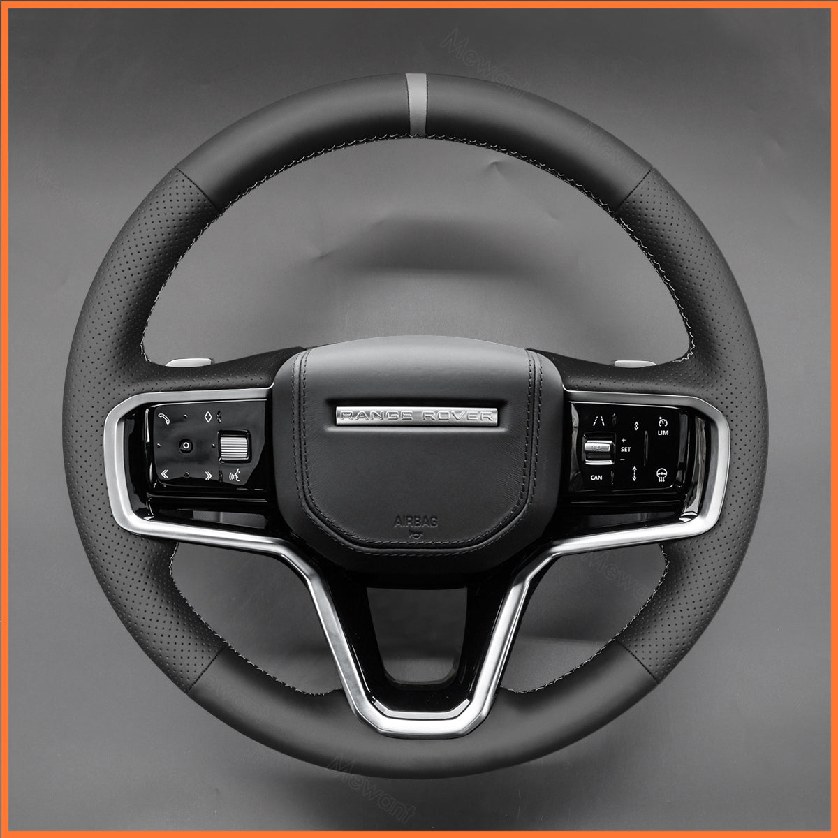 MEWANT Steering Wheel Cover for Land Rover Range Rover Sport III(L461) 2022-2024 / Discovery Sport (L550) 2021-2024 / Range Rover Evoque II(L551) 2021-2024 / Range Rover Velar (L560) 2021-2024