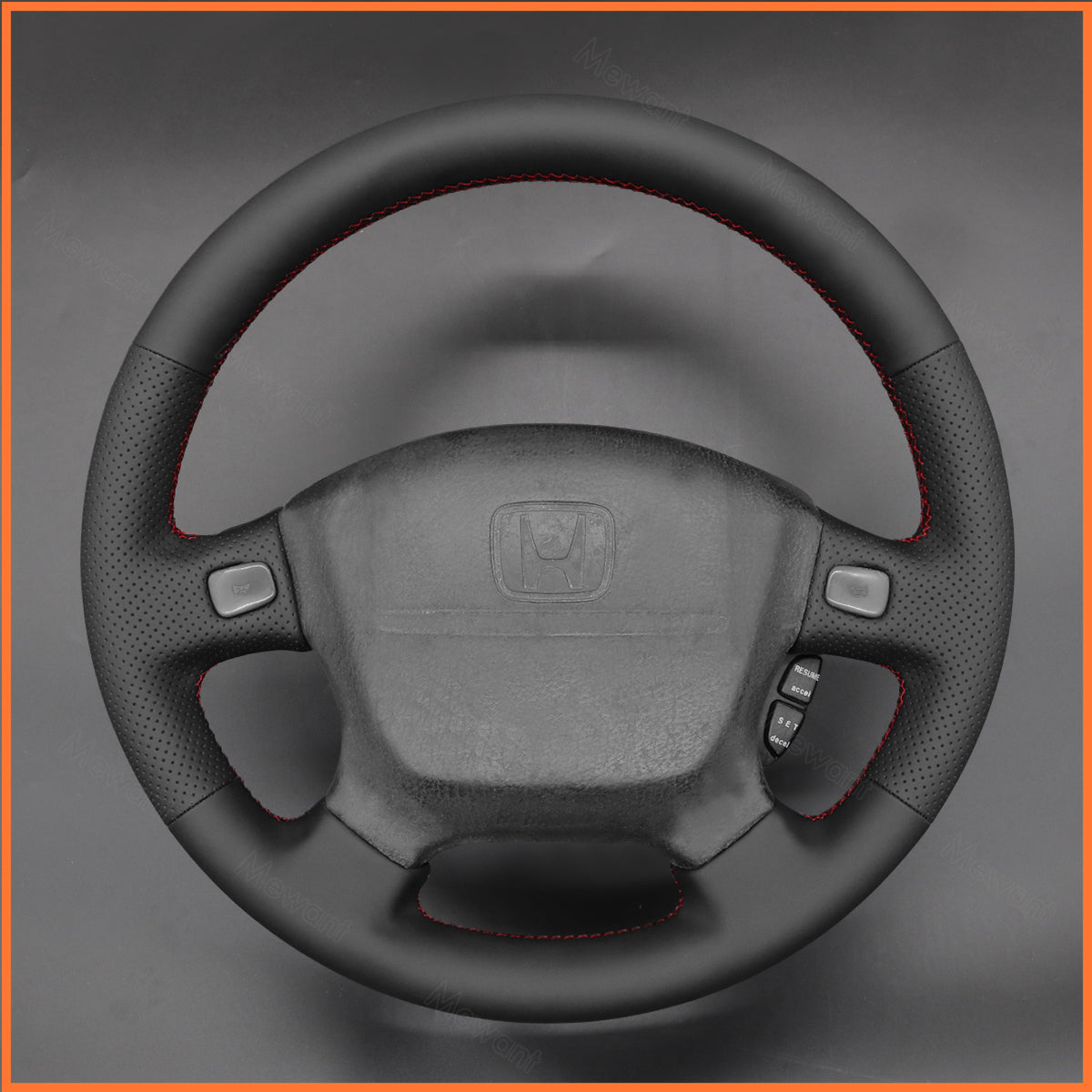 MEWANT Steering Wheel Cover for Honda Civic EJ EG EJ1 EJ2 EG6 EG9 1992-1995 Honda del Sol 1993-1997 Honda Integra 1994 -2001