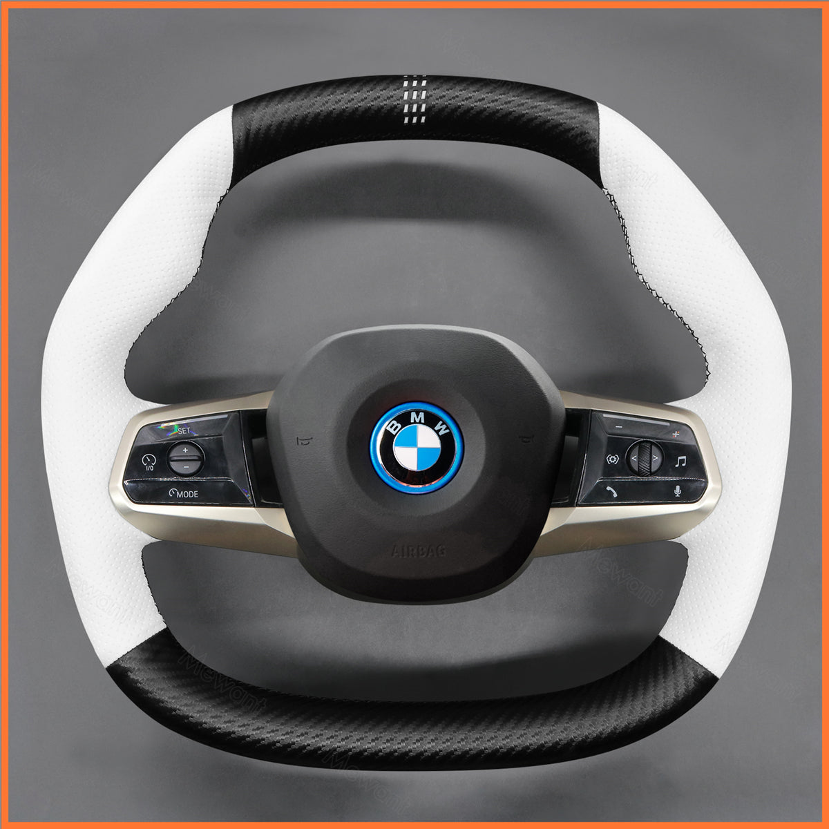 MEWANT Steering Wheel Cover for BMW iX (I20) 2021-2024