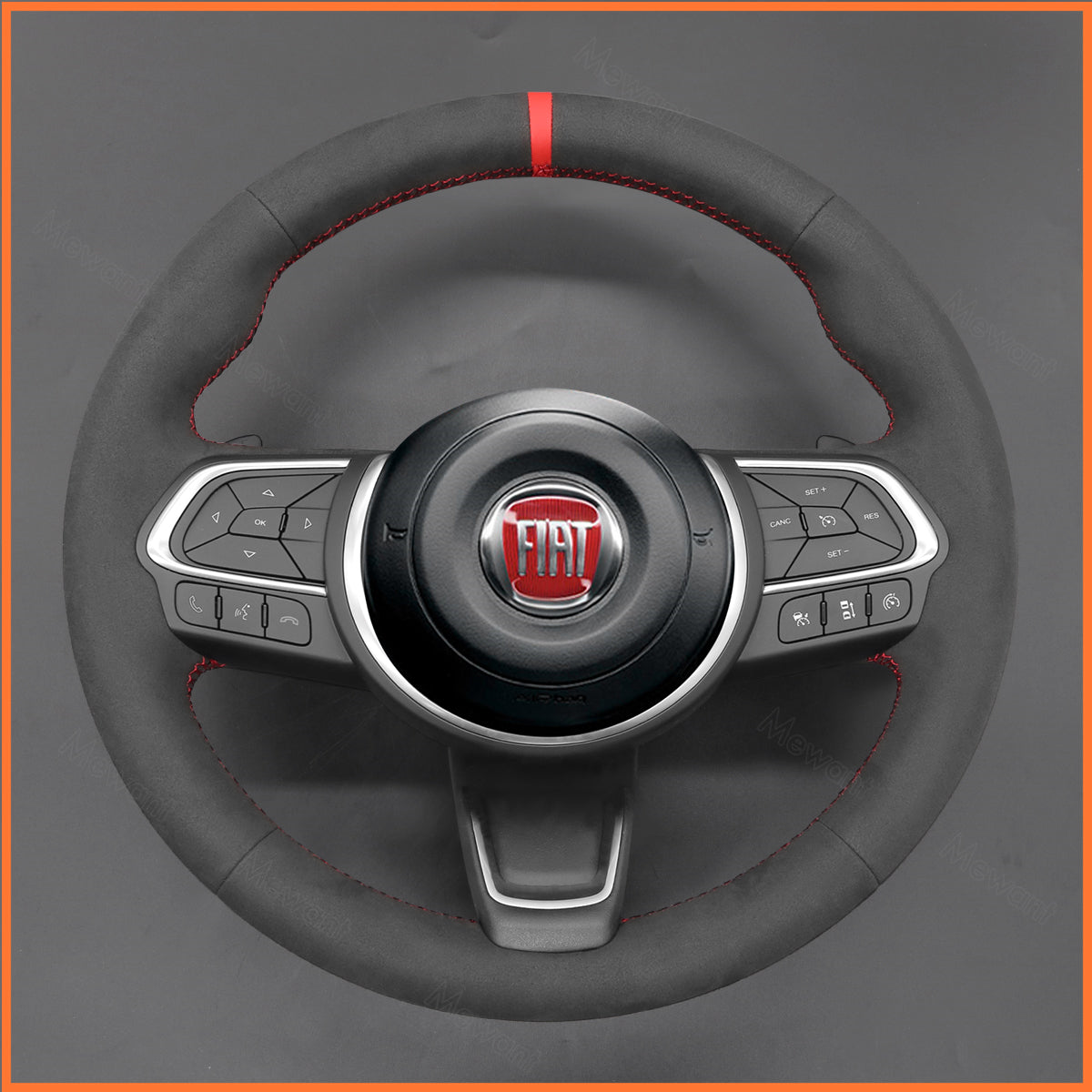 MEWANT Steering Wheel Cover for Fiat 500X 2022-2024