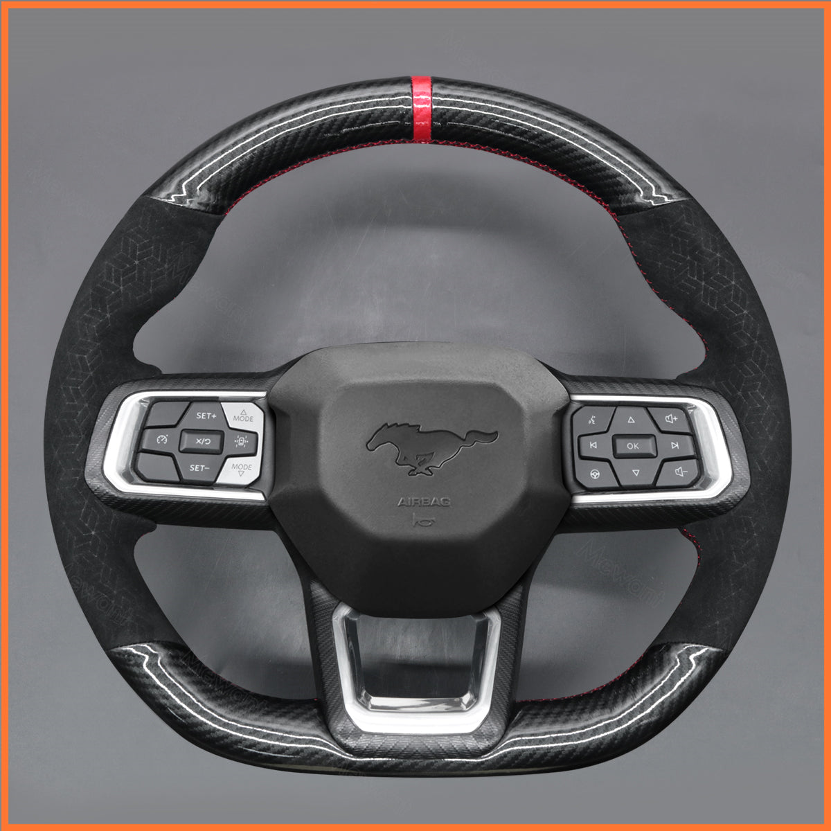 MEWANT Lenkradbezug für Ford Mustang 2024