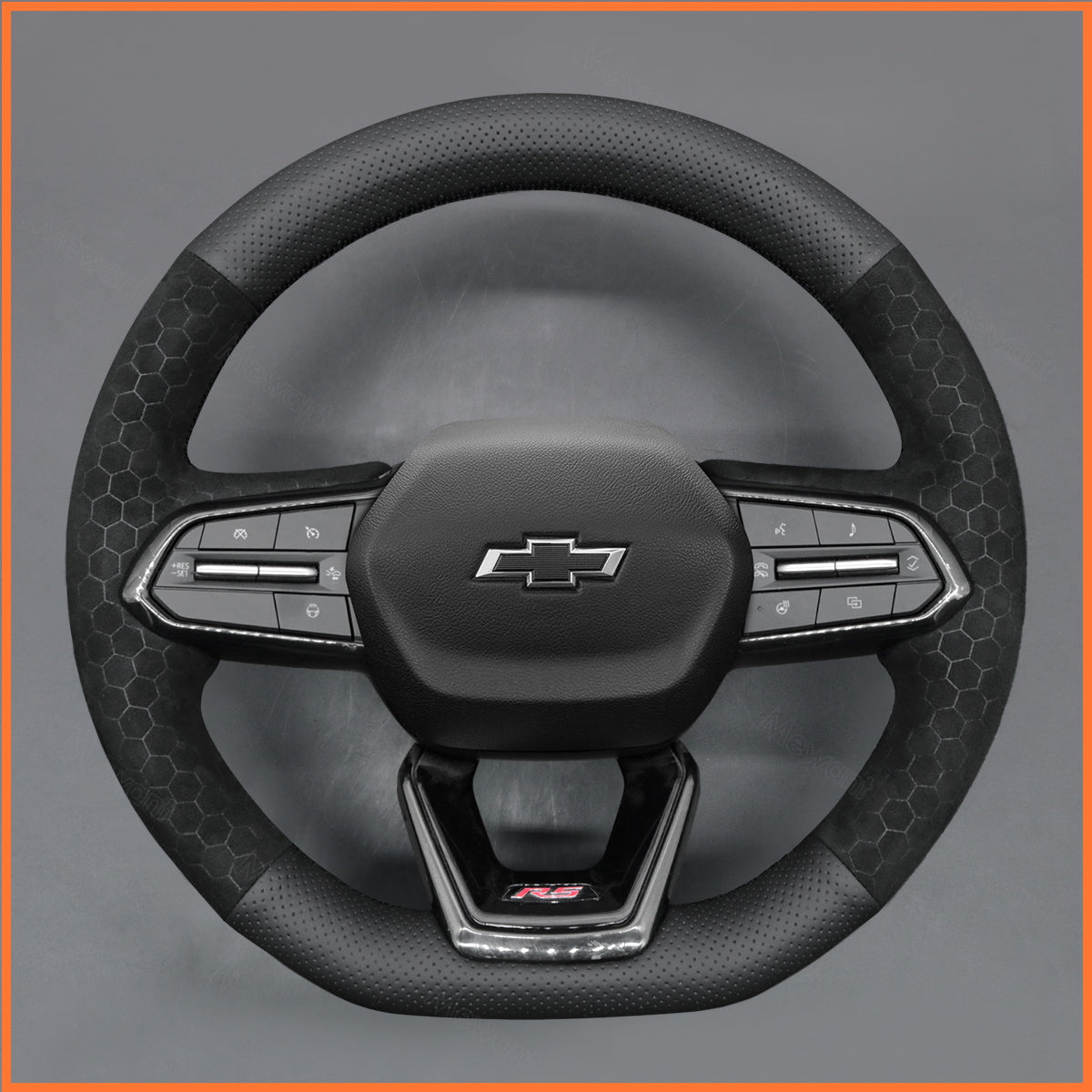 MEWANT Steering Wheel Cover for Chevrolet Equinox RS 2025 Chevrolet Silverado EV RST 2024-2025