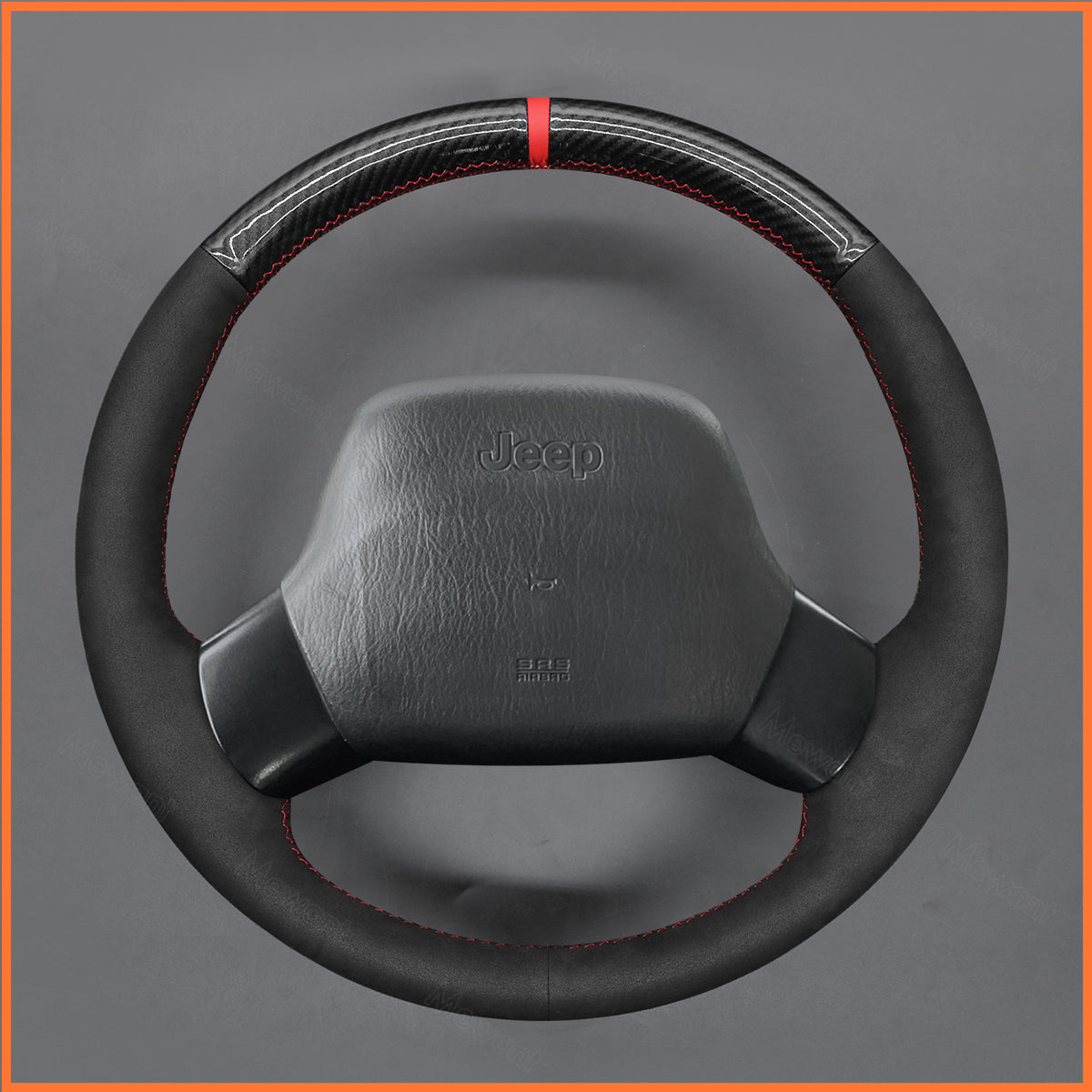 MEWANT Steering Wheel Cover for Jeep Wrangler TJ Cherokee XJ 1997-2002