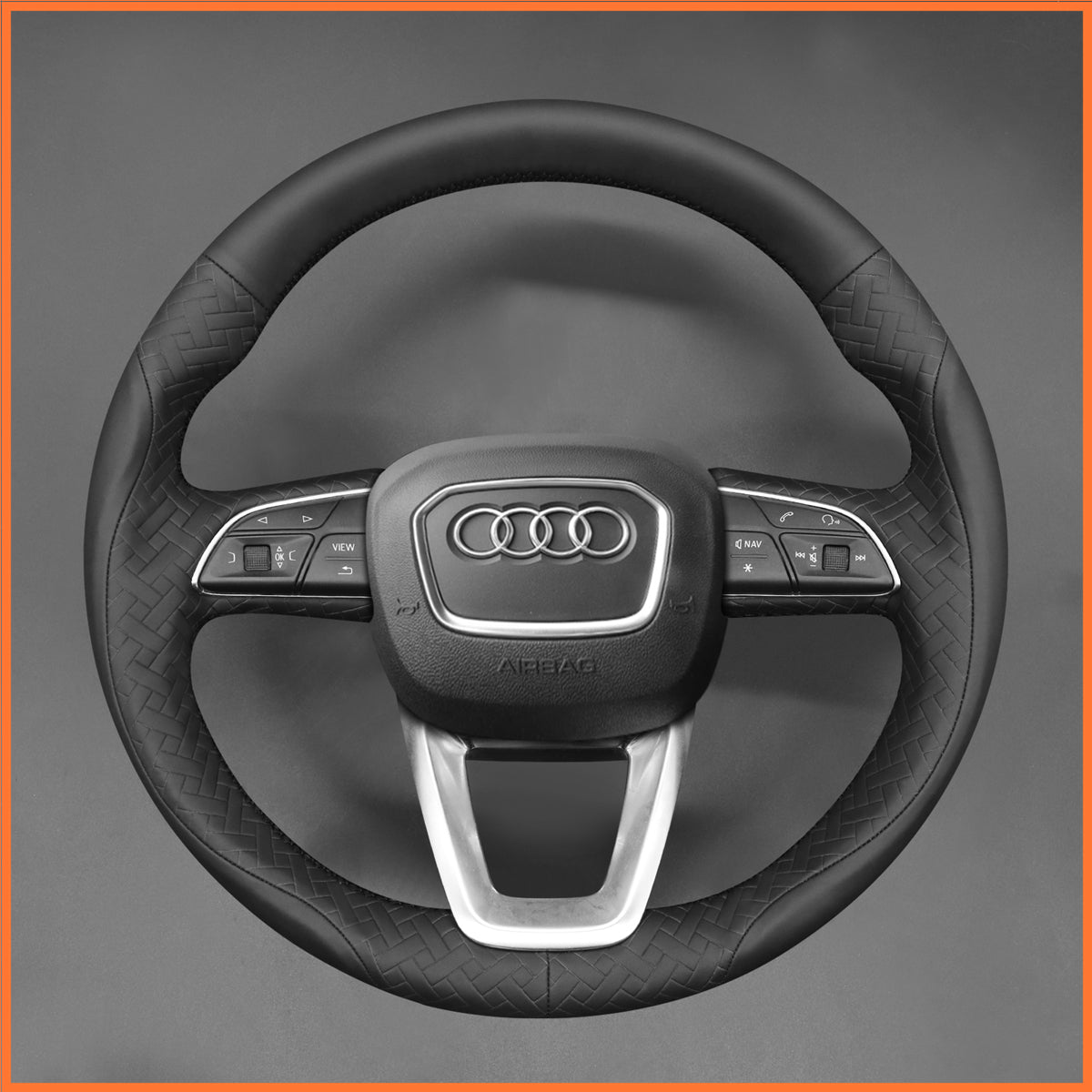 MEWANT Lenkradbezug für Audi A3 (8Y) A4 A5 S3 S4 S5 RS Q2 SQ2 Q3 Q5 Q7 SQ7 Q8 SQ8 2020-2022 - Mewant.de