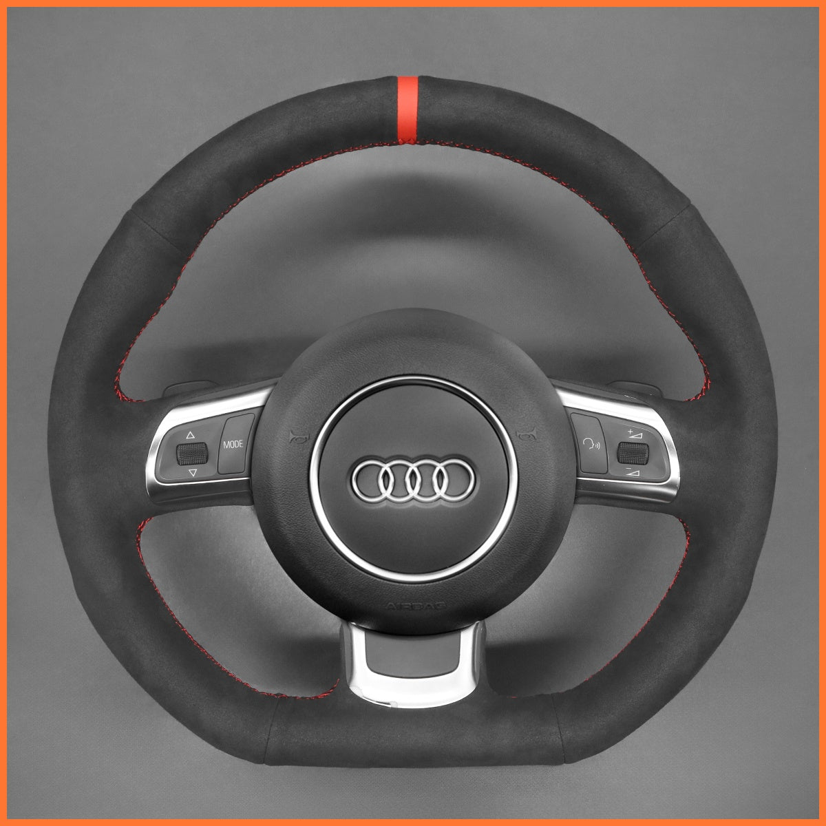 MEWANT Steering Wheel Cover For Audi R8 2008-2010 Audi TT 2008-2015