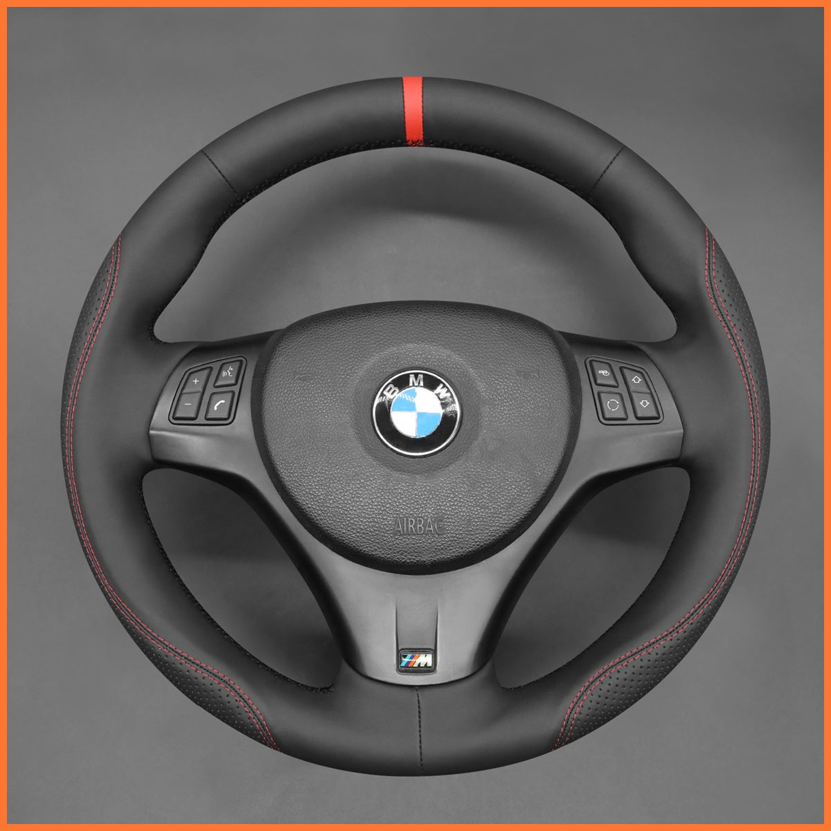 MEWANT Lenkradbezug für BMW E87 E81  E82 E88 E82 3 Series E90 E91 E92 E93 2007-2013