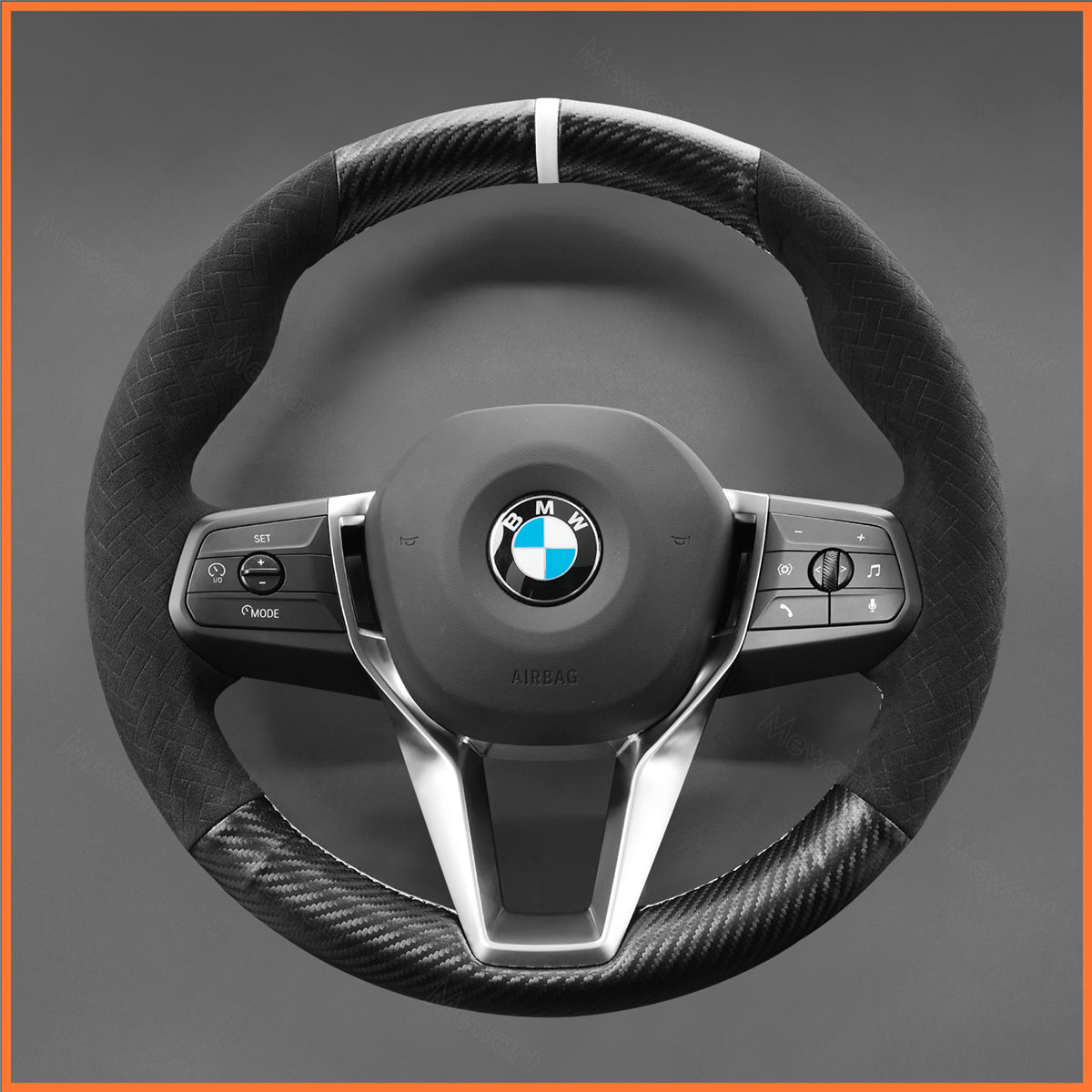 MEWANT Steering Wheel Cover for BMW 2 Series U06 X1 U11 iX1 iX2 X1 X2