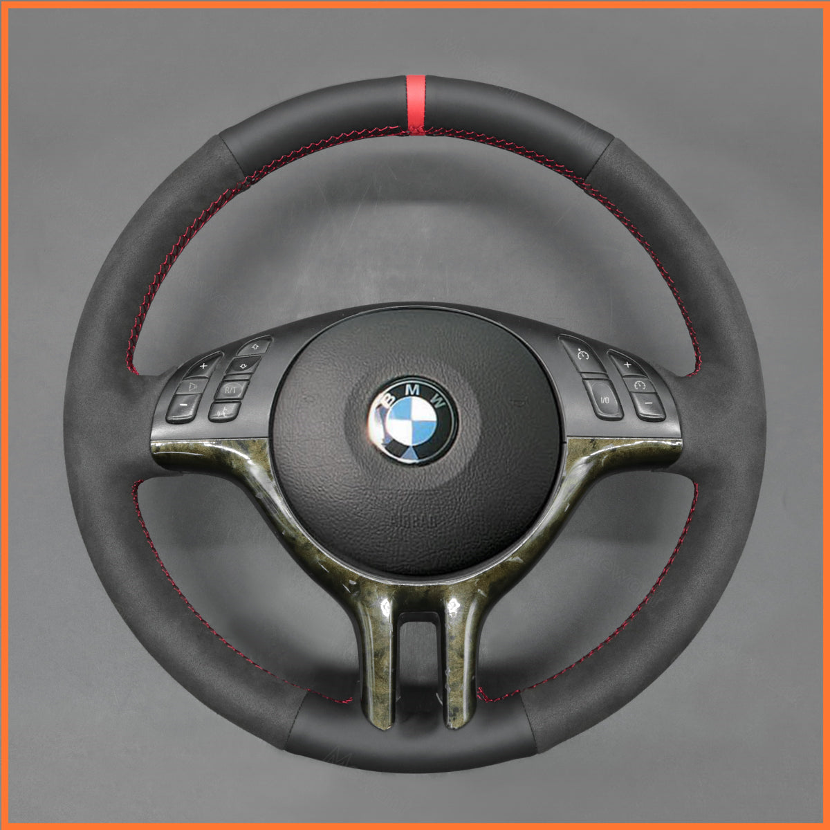 MEWANT steering wheel cover for BMW 3 Series E46 E39 X5 E53 Z3 E36