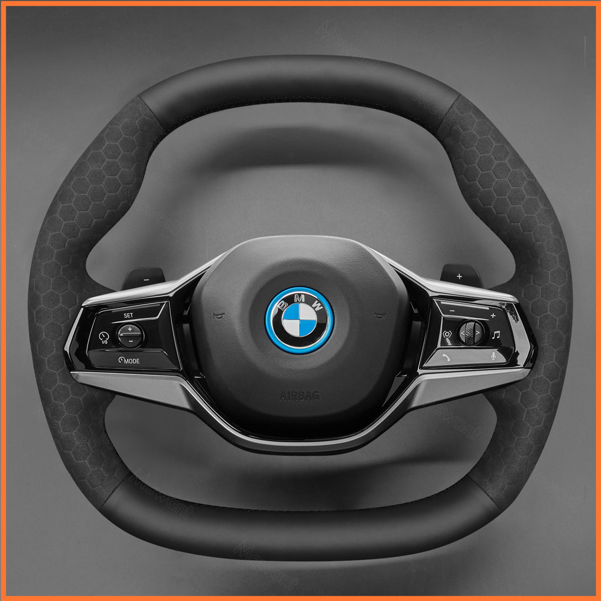 MEWANT steering wheel cover for BMW 5 Series G60 (Sedan) G61 i5 G60