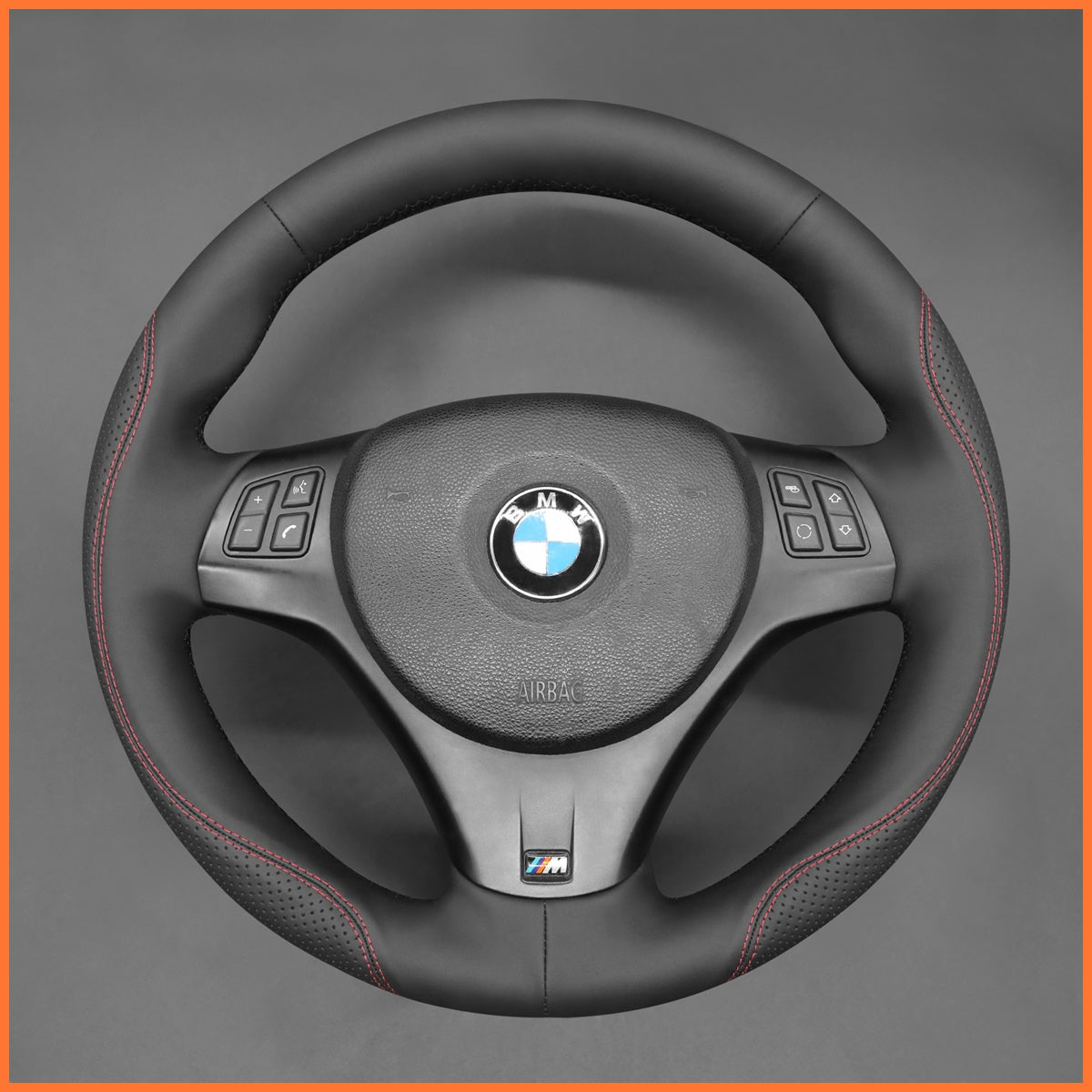 MEWANT Lenkradbezug für BMW E87 E81  E82 E88 E82 3 Series E90 E91 E92 E93 2007-2013
