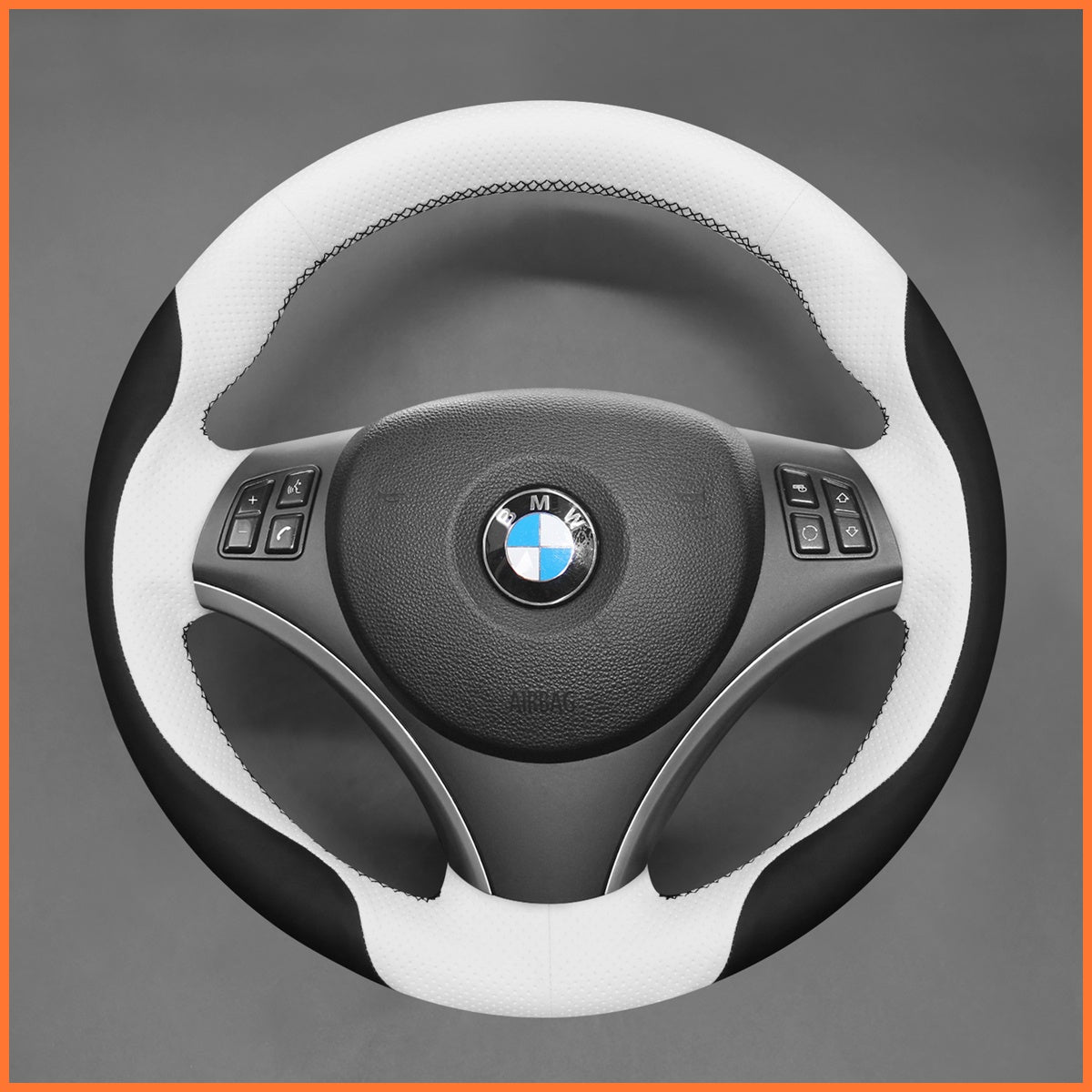 MEWANT Lenkradbezug für BMW E87 E81 E82 E88 E82 E90 E91  E92 E93 2007-2013