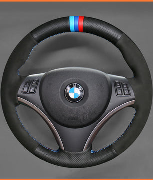 MEWANT steering wheel cover for BMW E87 E81 E82 E88 E82 E90 E91 E92 E93