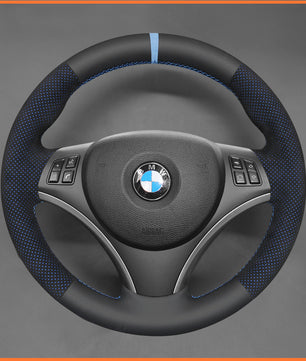 MEWANT steering wheel cover for BMW E87 E81 E82 E88 E82 E90 E91 E92 E93