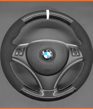 MEWANT steering wheel cover for BMW E87 E81 E82 E88 E82 E90 E91 E92 E93