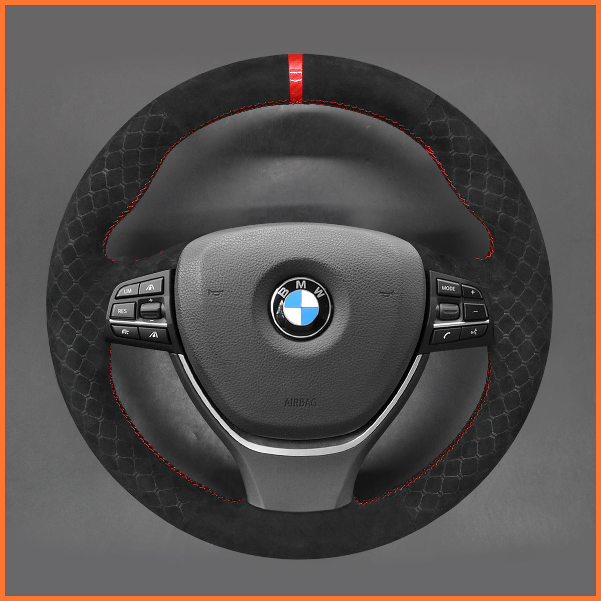 MEWANT Lenkradbezug für BMW F10 F11 F07 F12 F13 F06 F01 F02 2009-2017